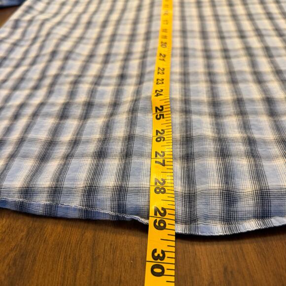 MICHAEL Michael Kors Plaid Button-Down Shirt, Blue Gray, Men’s Size M - Picture 6 of 8